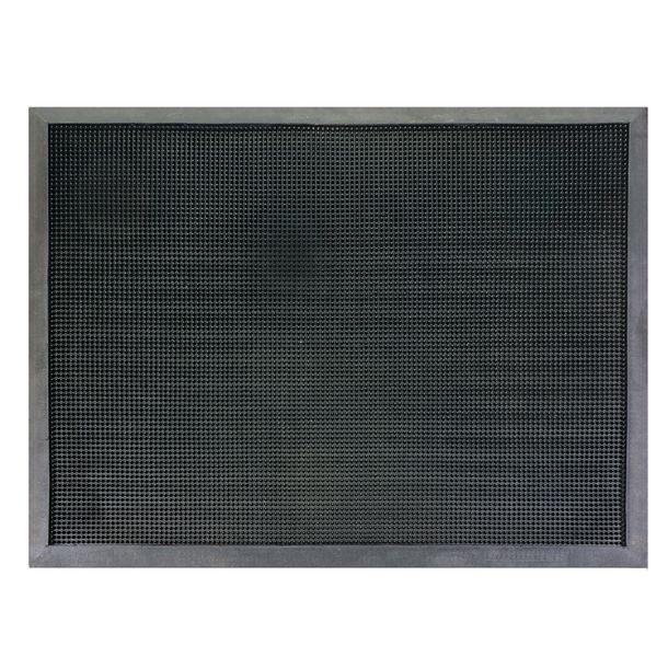 TAPETE DE ENTRADA HULE NEGRO 6