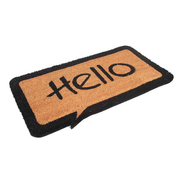 TAPETE COCO SHAPE HELLO 40 X 70 CM
