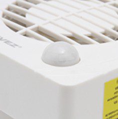 EXTRACTOR DE AIRE PARA MURO O VENTANA CON SENSOR DE MOVIMIENTO 4"