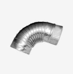 CODO LÁMINA GALV. 4" 90 GRADOS