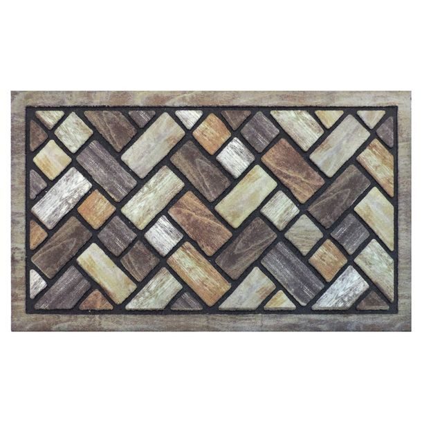 TAPETE HERRINGBONE HEATHER 45 X 75 CM BIOTRADE