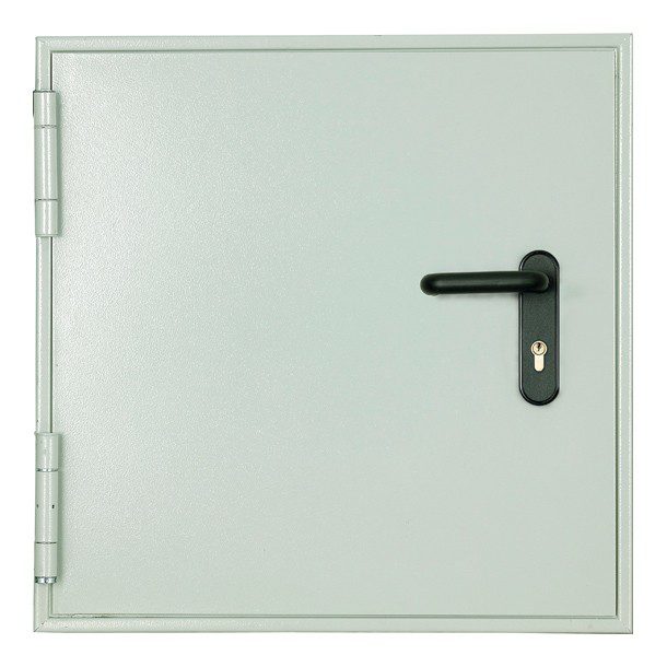PUERTA DE SEGURIDAD DERECHA BLANCA CORTAFUEGO REGISTRO 60 X 120 CM ASTURMEX