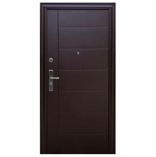 PUERTA SEGURIDAD DUBLÍN DERECHA CHOCOLATE 95 X 213 CM