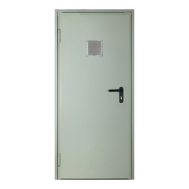 PUERTA DE SEGURIDAD DERECHA BLANCA CORTAFUEGO VENTILADA 132 X 215 CM ASTURMEX
