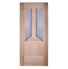 PUERTA FRAINE PINO CON VITRAL 91 X 213 CM