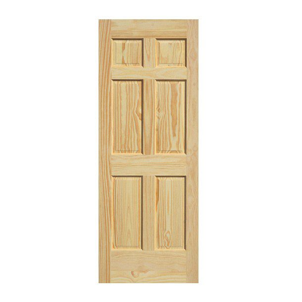 PUERTA INGLESA 6 TABLEROS 80X213 CM