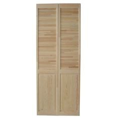 2 PUERTAS DE PINO PARA CLÓSET 61X212 CM