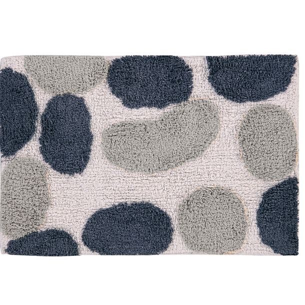 TAPETE ROCAS 40X60 NEGRO/GRIS