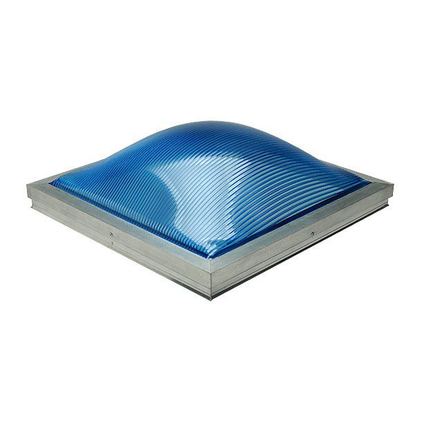 DOMO POLICARBONATO AZUL 44 X 44 CM