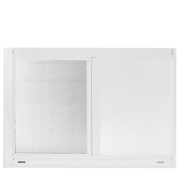 VENTANA ALUMIPRO 60X40 CM TAPÍZ BLANCO