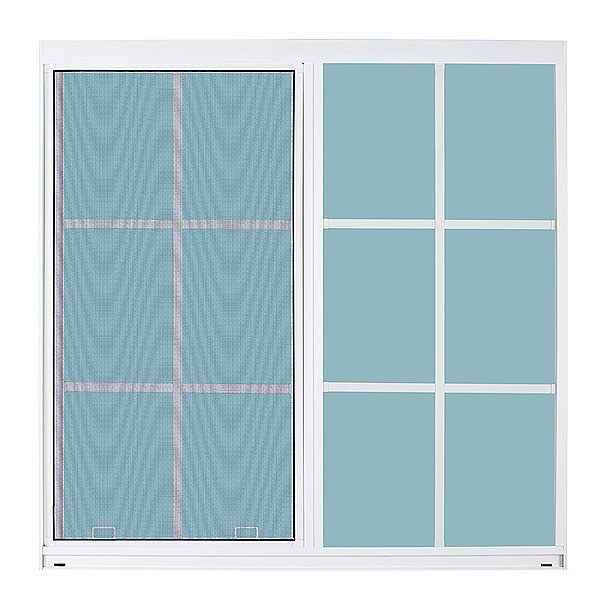 VENTANA ALUMIVENT 90 X 90 BLANCO CUADROS