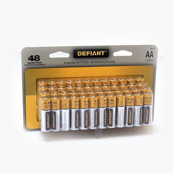 48 BATERÍAS ALCALINAS AA