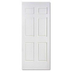 PUERTA TAMBOR CALIF 6 PANELES BLANCA 70X213 CM
