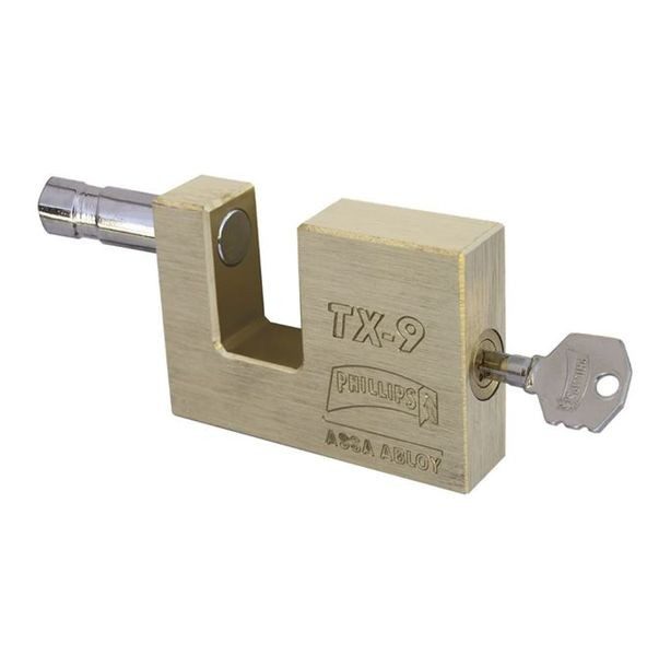 CANDADO LATON 75MM LLAVE TETRA PHILLIPS