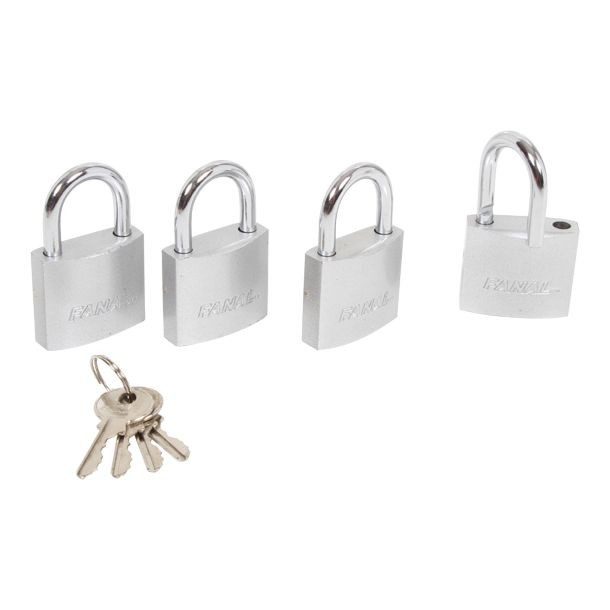 4 PACK CANDADOS DE HIERRO 38 MM MARCA