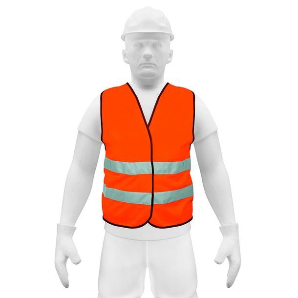 CHALECO DE SEGURIDAD NARANJA ALTA VISIVILIDAD 500 TRUPER