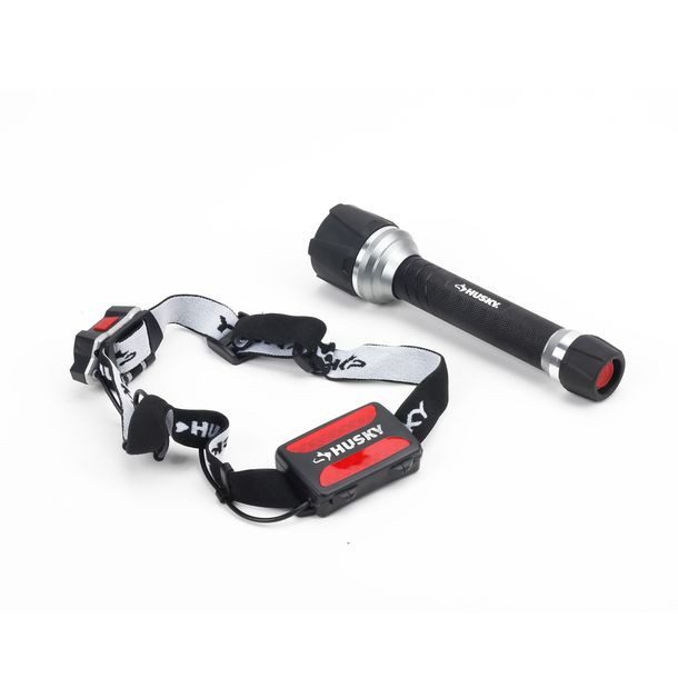 CONJUNTO DE LINTERNA 2AA Y FARO 3AAA HUSKY