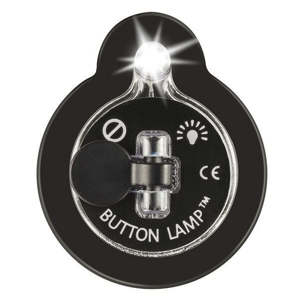 EMPAQUE 6 PIEZAS LÁMPARAS LED ADHESIVAS CLARO Y NEGRO BUTTON LAMP