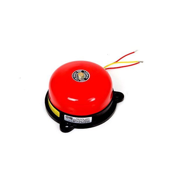 TIMBRE ALÁMBRICO REDONDO CAMPANA ROJO