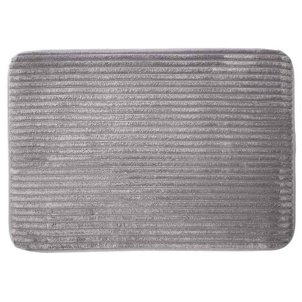TAPETE MEMORY FOAM LINES GRIS 40X60 CM