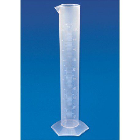 PROBETA GRADUADA POLIPROPILENO, BASE HEXAGONAL - POLYLAB