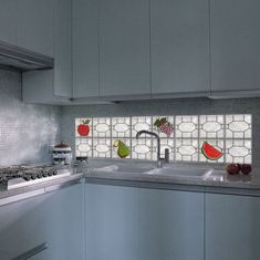 VIDRIO BLOCK DECO UVAS 19X19X8 INDEX INTERCIOL