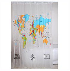 CORTINA PARA BAÑO 12 GANCHOS