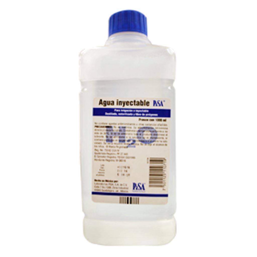 AGUA ESTERIL SOL P/IRRI 1000 ml FCO. PLASTI