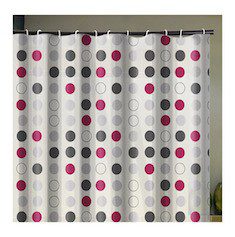 CORTINA PARA BAÑO EVA MODELO TWISTER GRAY 180X180 CM