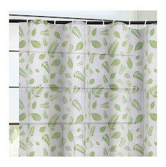 CORTINA PARA BAÑO EVA MINT LEAVES