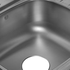 TARJA SENCILLA ACERO INOX 65X56 CM