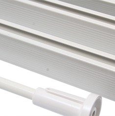 RIEL FLEXIBLE PARA CORTINA DE BAÑO BLANCO