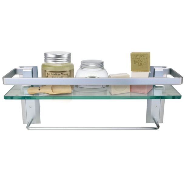 REPISA DE ALUMINIO CON TOALLERO