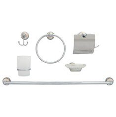 JUEGO DE ACCESORIOS DE BAÑO NEIVA 6 PIEZAS CROMO
