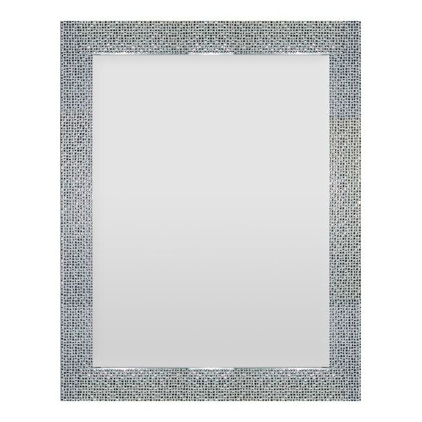 ESPEJO PLATA BLANCO 70 X 55 CM