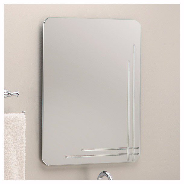 ESPEJO LEED RECTANGULAR C/BISELES 60X45 CM