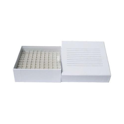 Caja de cartón criogénica para criotubos