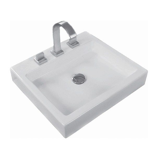 LAVABO KUB 8" BLANCO URREA