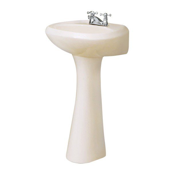 LAVABO/PEDESTAL AUSTRIA 4" HUESO
