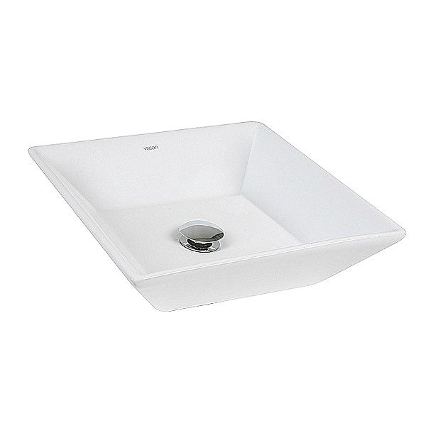 OVALÍN CERÁMICA CUADRADO AREZZO BLANCO