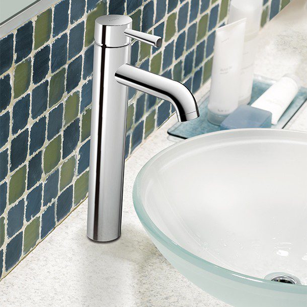 MEZCLADORA MONOMANDO PARA LAVABO OVALÍN CHARMANT CROMO