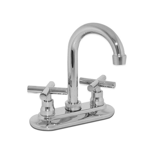 MEZCLADORA PARA LAVABO 4" CROMO