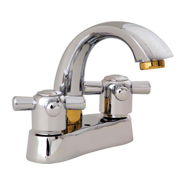 LLAVE MEZCLADORA LAVABO 4" DORIC CROMO