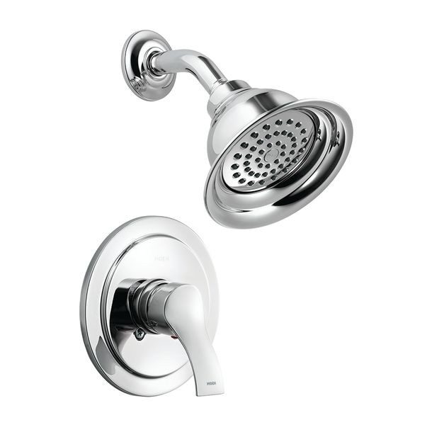 MEZCLADORA PARA REGADERA MONOMANDO LOW-FLOW CON CEBOLLETA CROMO