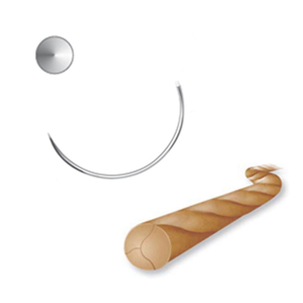 SUTURA CATGUT CROMICO 2/0 AHUSADA N