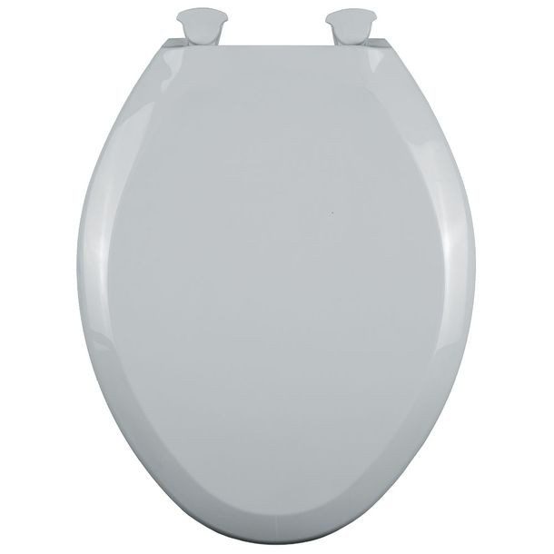 ASIENTO PARA BAÑO ALARGADO PLÁSTICO BLANCO