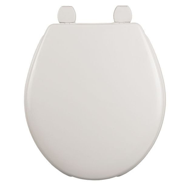 ASIENTO PARA BAÑO REDONDO DE PLÁSTICO HUESO