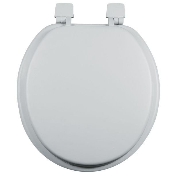 ASIENTO PARA BAÑO REDONDO ACOLCHADO BLANCO