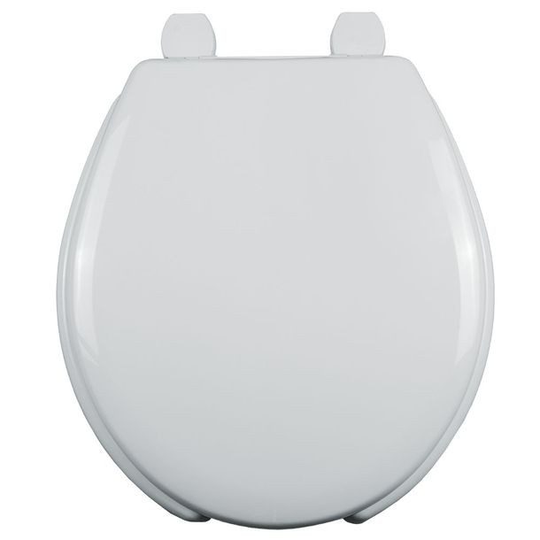 ASIENTO PARA BAÑO REDONDO DE PLÁSTICO BLANCO