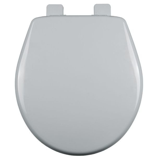 ASIENTO PARA BAÑO REDONDO CIERRE LENTO PLÁSTICO BLANCO